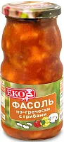 Eko beans with mushrooms by greek, 510 g