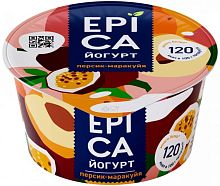 Epica yogurt, peach and passion fruit, 130 g