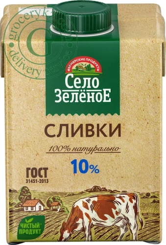 Selo Zelenoe cream, 10%, 500 g Selo Zelenoe cream, 10%, 500 g