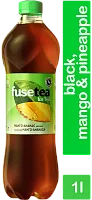 Fuse-Tea black ice tea, mango and pineapple, 1 l