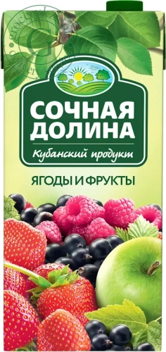 Sochnaya Dolina berry and fruit juice, 0.95 l