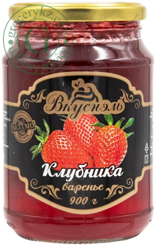 Vkusnel strawberry jam, 900 g