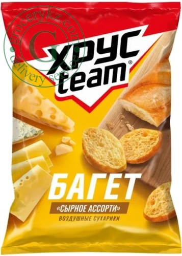 Hrusteam croutons, baguette, cheese, 60 g