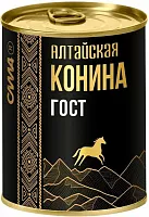 Sila canned horse meat, GOST, 338 g