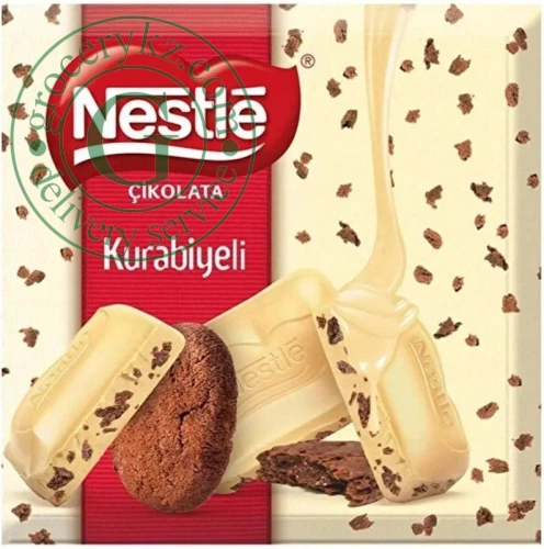 Nestle white chocolate with pieces of cookies and cocoa, 60 g
