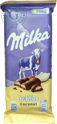 Milka Bubbles porous chocolate with coconut, 97 g