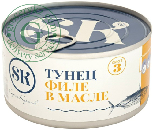 SK tuna fillet in oil, 140 g
