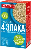 Makfa flakes made of 4 cereals, 400 g