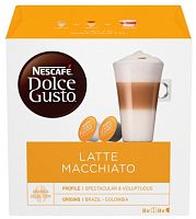 Nescafe Dolce Gusto Latte Macchiato coffee capsules, 16 capsules