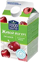 Foodmaster drinking live yogurt, cherry, 450 g