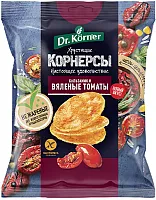 Dr. Korner rice and corn chips, sun-dried tomatoes and balsamic vinegar, 50 g