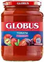 Globus tomatoes in tomato juice with basil, 720 ml