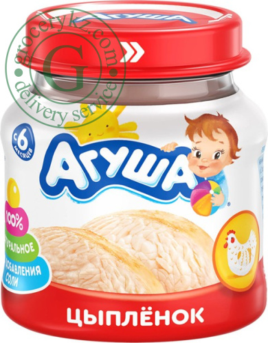 Agusha baby puree, chicken, 80 g