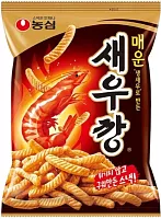 Nongshim shrimp crackers, hot and spicy, 75 g