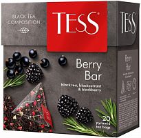 Tess Berry Bar black tea, 20 pyramids