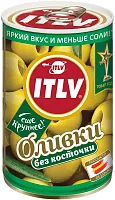 ITLV pitted green olives, 314 ml