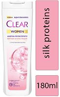 Clear Women shampoo, silk proteins, 180 ml