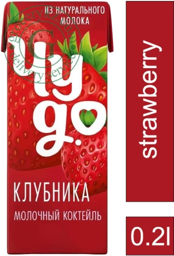 Chudo milkshake, strawberry, 0.2 l