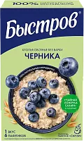 Nestle Bystrov instant oatmeal, blueberries, 6 packs, 240 g