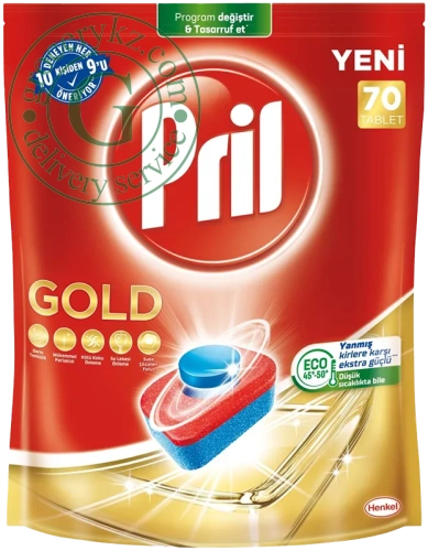 Pril Gold dishwasher tablets, 70 tablets