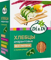 Di&Di amaranth crispbread with kelp, 195 g