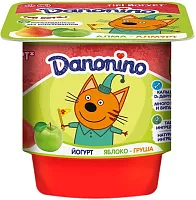 Danonino yogurt, apple and pear, 100 g