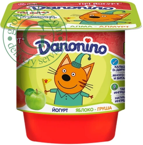 Danonino yogurt, apple and pear, 100 g