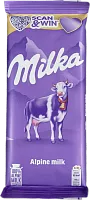 Milka milk chocolate, 90 g