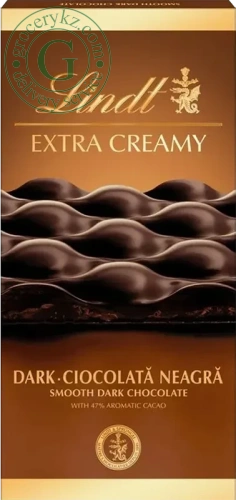 Lindt Extra Creamy chocolate bar, dark, 80 g