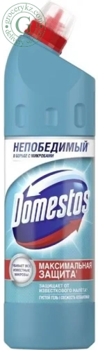 Domestos toilet cleaner, atlantic fresh, 750 ml