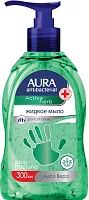 Aura antibacterial liquid soap, aloe, 300 ml