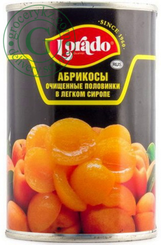 Lorado canned apricots in syrup, 425 ml