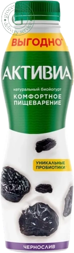 Activia yogurt, drinking, prunes, 670 g