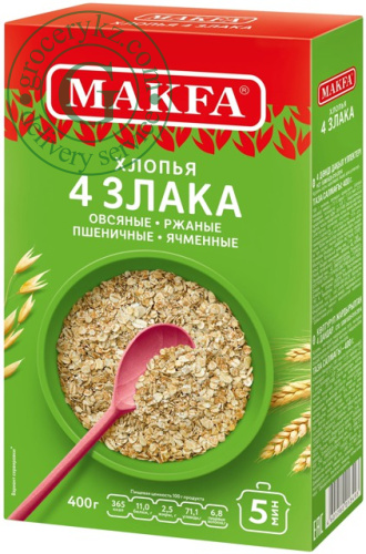 Makfa flakes made of 4 cereals, 400 g