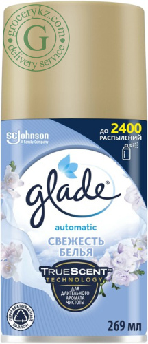 Glade air freshener, freshness of linen, automatic spray refill, 269 ml