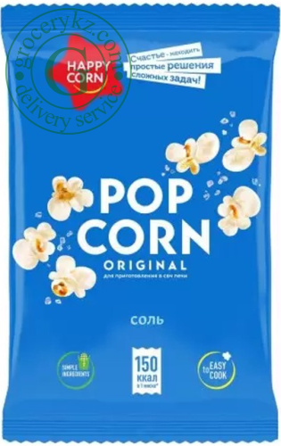 Happy Corn microwave popcorn, salt, 100 g