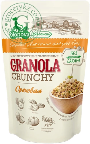 Bionova crunchy granola, nuts, 400 g