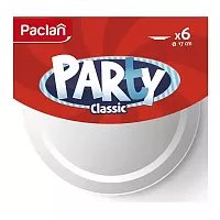 Paclan Party Classic disposable plastic plates, 17 cm, 6 pc