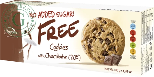 Free cookies, chocolate, 135 g Free cookies, chocolate, 135 g