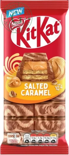 KitKat chocolate bar, salted caramel, 99 g