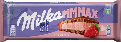 Milka chocolate bar, strawberry, 300 g Milka chocolate bar, strawberry, 300 g