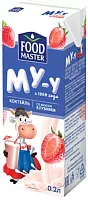 Foodmaster milkshake, strawberry, 0.2 l