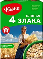 Uvelka flakes of 4 cereals, 350 g