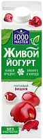 Foodmaster drinking live yogurt, cherry, 900 g
