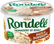 President Rondele cheese, walnut, 125 g