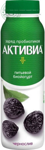 Activia yogurt, drinking, prunes, 270 g