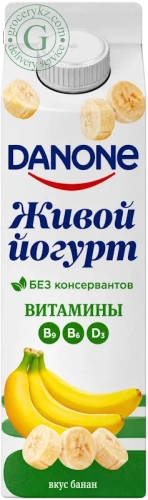 Danone drinking yogurt, banana, 850 g