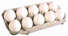 Chicken eggs, white, C1 category, 10 pc