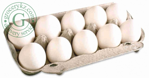 Chicken eggs, white, C1 category, 10 pc
