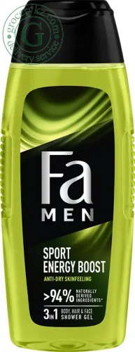 Fa Men shower gel, sport energy boost, 400 ml